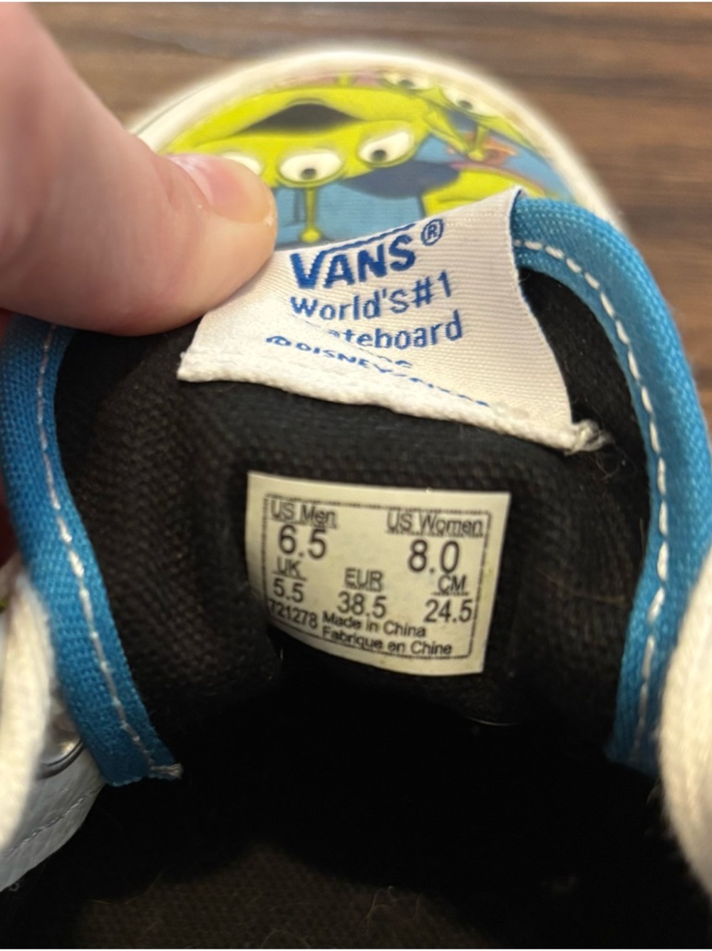Vans Toy Story Alien Low-Top Sneakers - Green/Blue - Picture 3 of 4